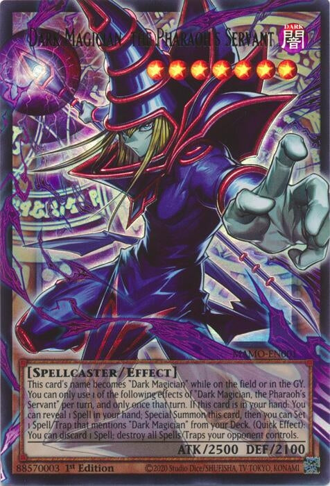 Image for Dark Magician, the Pharaoh's Servant (Extended Art) (MAMO-EN001) (Magnificent Monsters) (MAMO) - YuGiOh