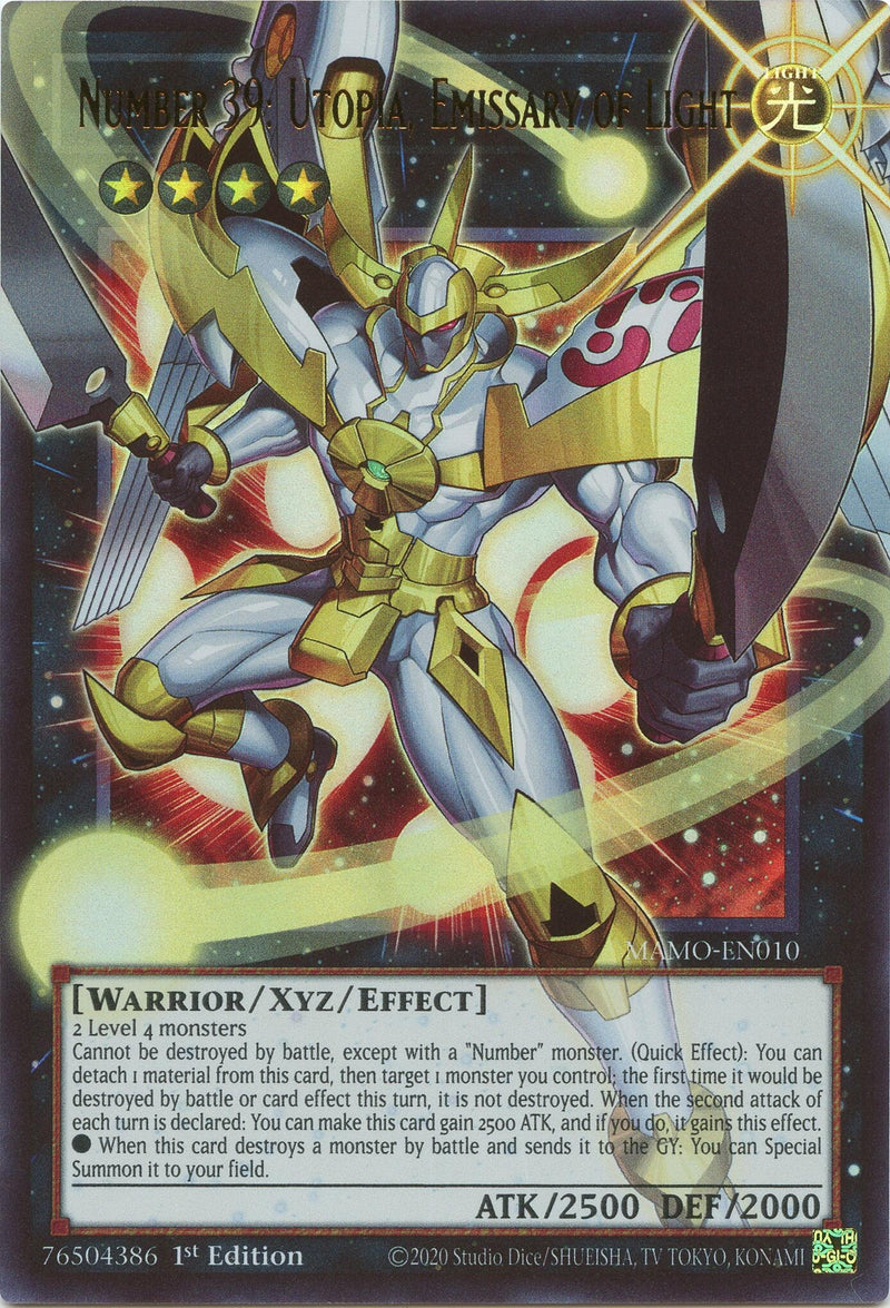 Image for Number 39: Utopia, Emissary of Light (Extended Art) (MAMO-EN010) (Magnificent Monsters) (MAMO) - YuGiOh