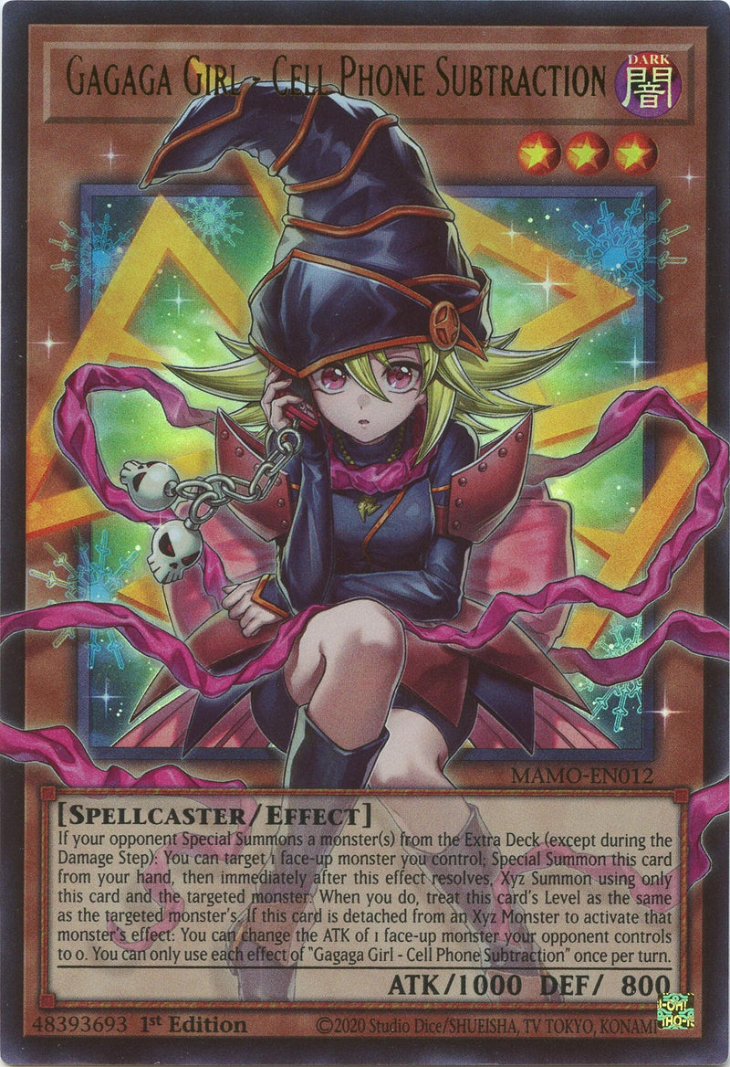 Image for Gagaga Girl - Cell Phone Subtraction (Extended Art) (MAMO-EN012) (Magnificent Monsters) (MAMO) - YuGiOh