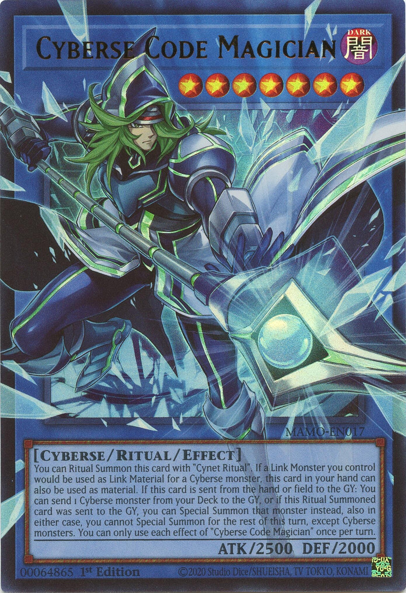 Image for Cyberse Code Magician (Extended Art) (MAMO-EN017) (Magnificent Monsters) (MAMO) - YuGiOh