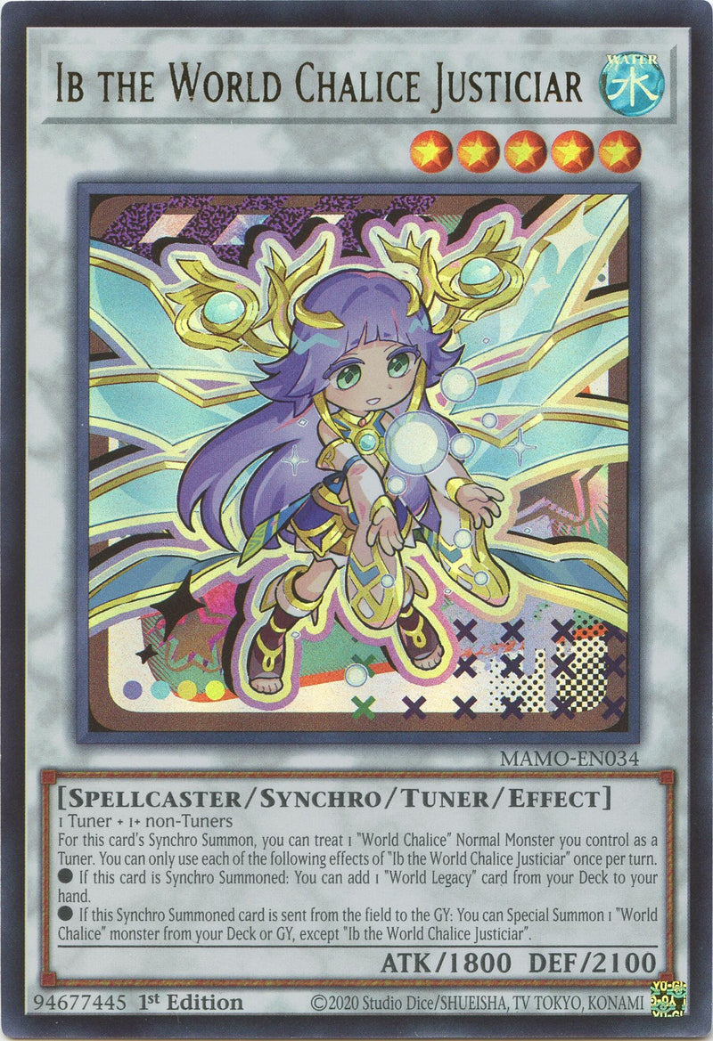 Image for Ib the World Chalice Justiciar (MAMO-EN034) (Magnificent Monsters) (MAMO) - YuGiOh