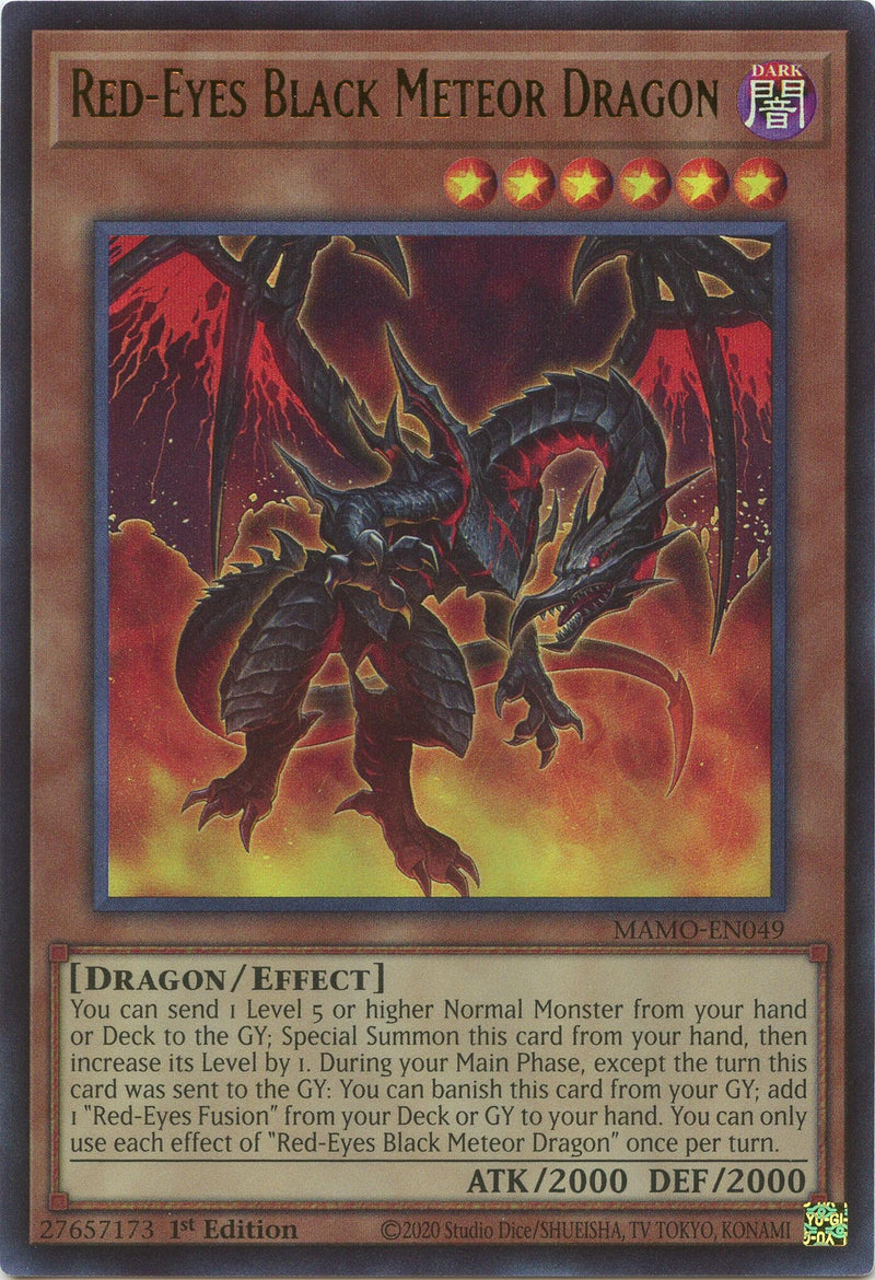 Image for Red-Eyes Black Meteor Dragon (MAMO-EN049) (Magnificent Monsters) (MAMO) - YuGiOh
