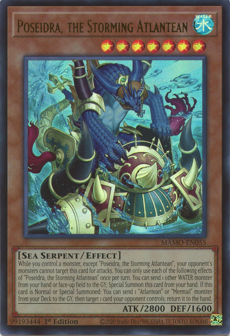 Image for Poseidra, the Storming Atlantean (MAMO-EN055) (Magnificent Monsters) (MAMO) - YuGiOh