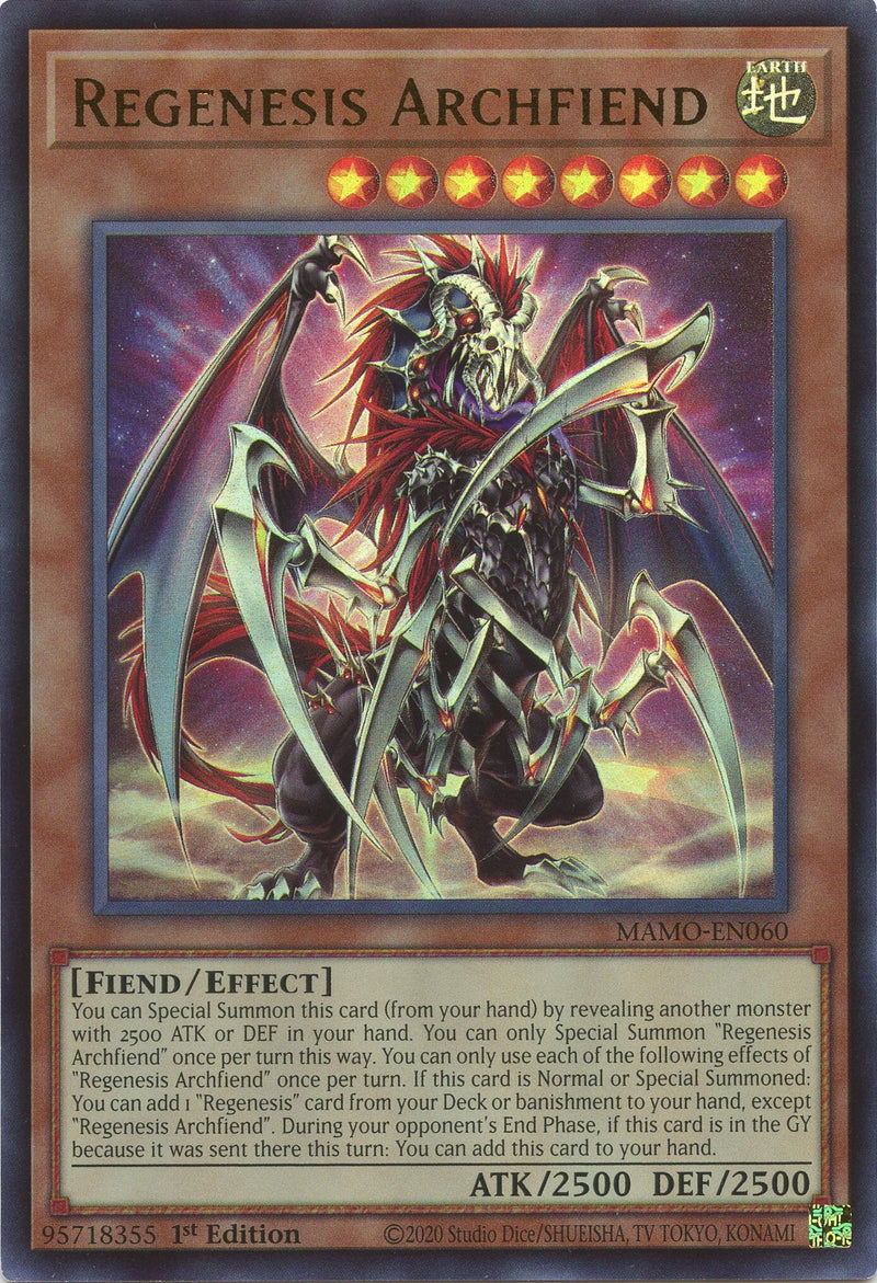 Image for Regenesis Archfiend (MAMO-EN060) (Magnificent Monsters) (MAMO) - YuGiOh