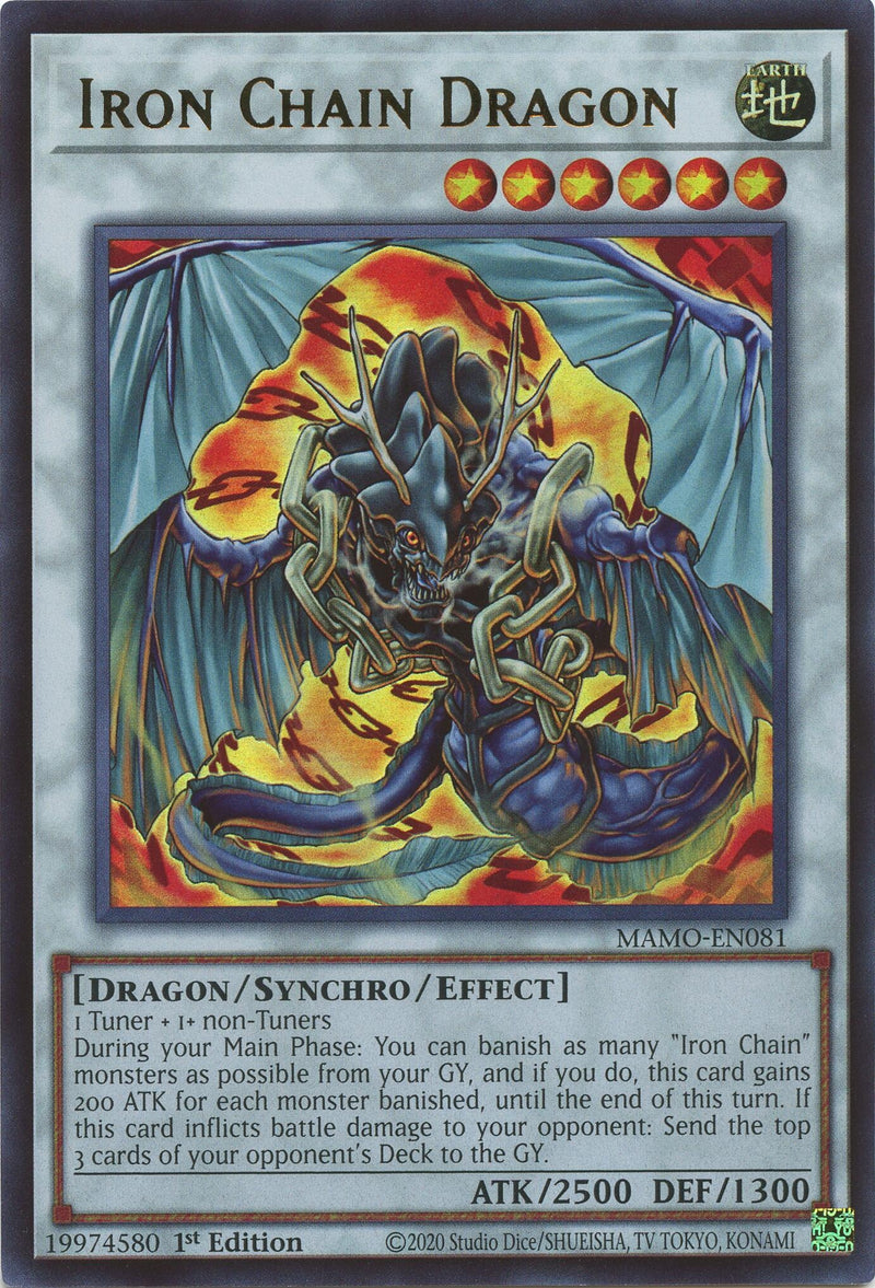 Image for Iron Chain Dragon (MAMO-EN081) (Magnificent Monsters) (MAMO) - YuGiOh