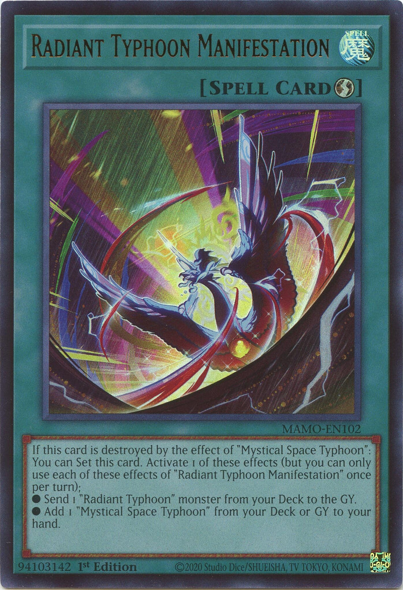 Image for Radiant Typhoon Manifestation (MAMO-EN102) (Magnificent Monsters) (MAMO) - YuGiOh