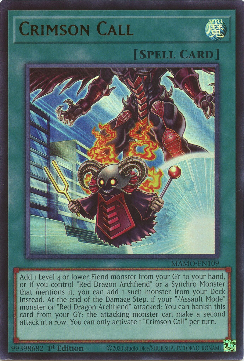 Image for Crimson Call (MAMO-EN109) (Magnificent Monsters) (MAMO) - YuGiOh