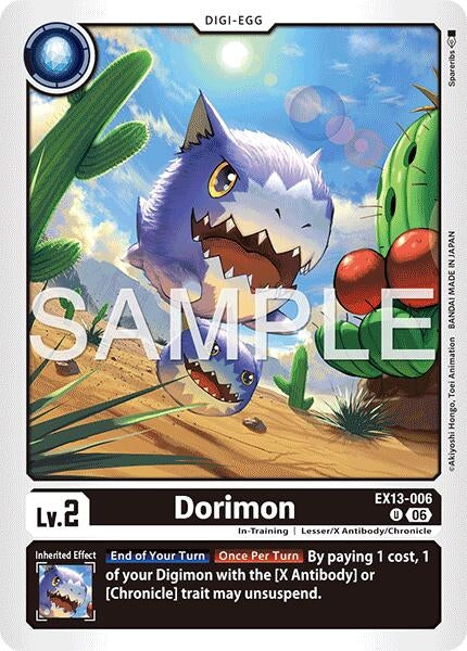 Image for Dorimon (EX13-006 U) (Chivalrous XIII) (EX-13) - Digimon Card Game