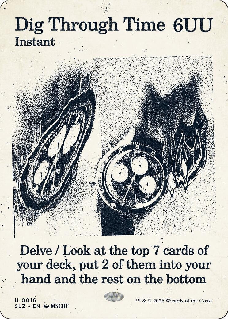 Image for Dig Through Time (0016) (16) (Secret Lair x MSCHF: The Zeta Set) (SLZ) - Magic: The Gathering