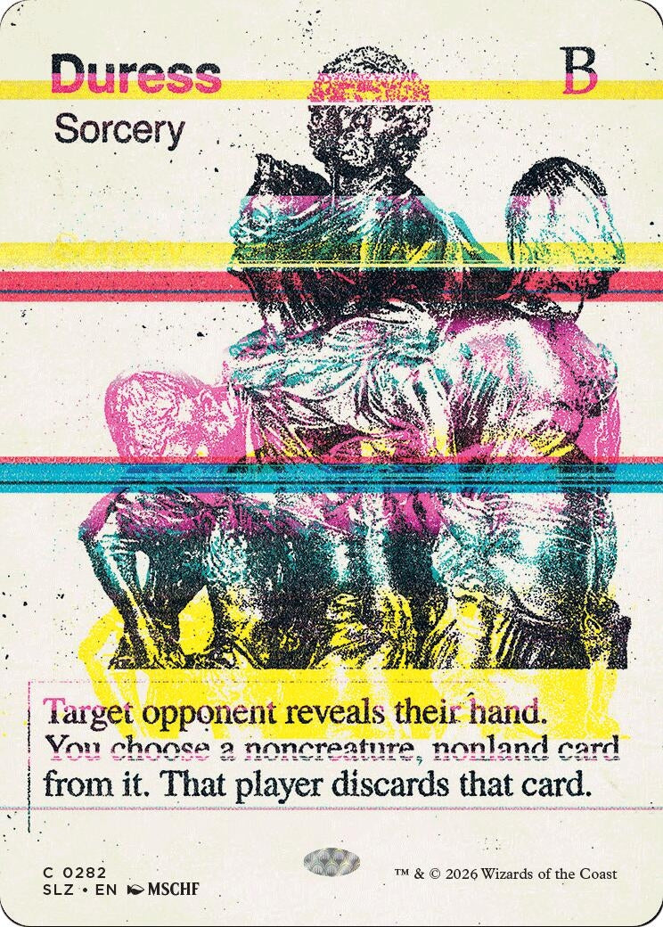 Image for Duress (0282) (282) (Secret Lair x MSCHF: The Zeta Set) (SLZ) - Magic: The Gathering