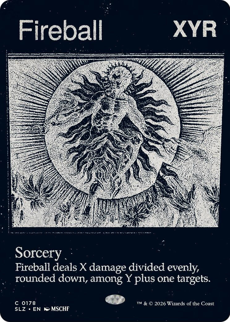 Image for Fireball (0178) (178) (Secret Lair x MSCHF: The Zeta Set) (SLZ) - Magic: The Gathering