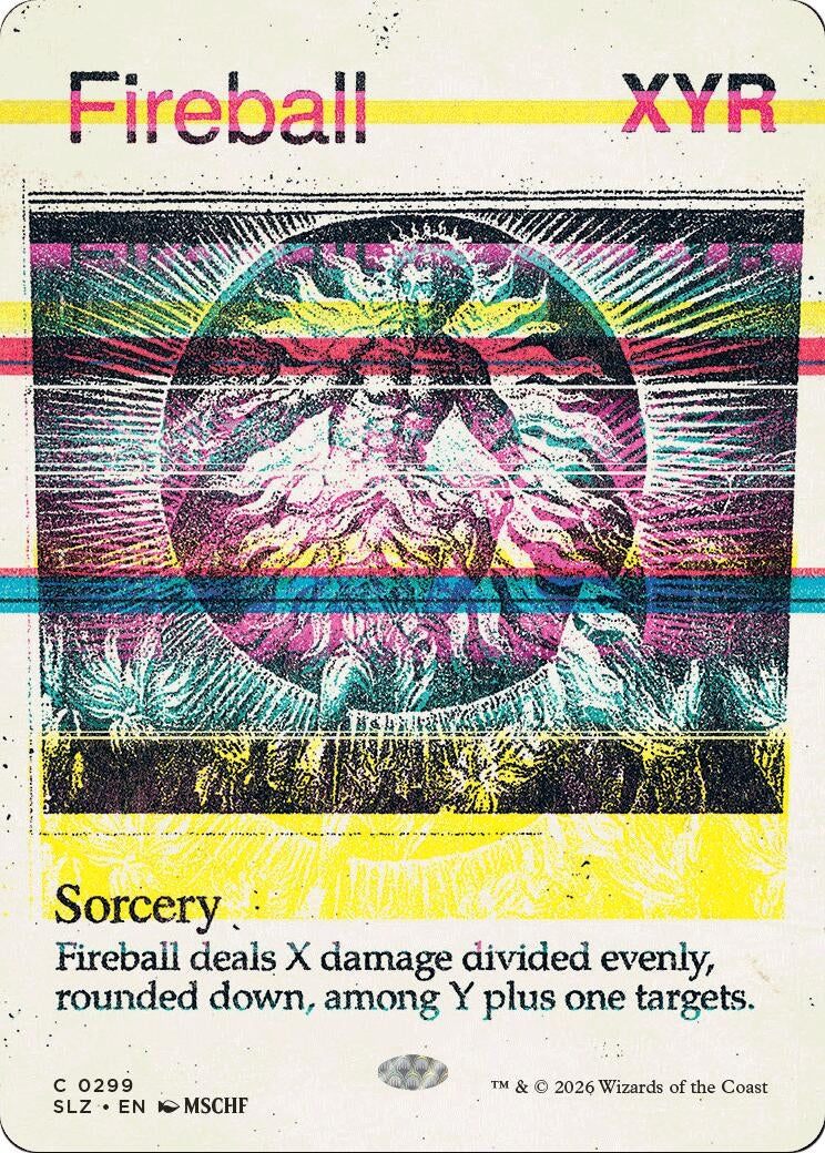 Image for Fireball (0299) (299) (Secret Lair x MSCHF: The Zeta Set) (SLZ) - Magic: The Gathering