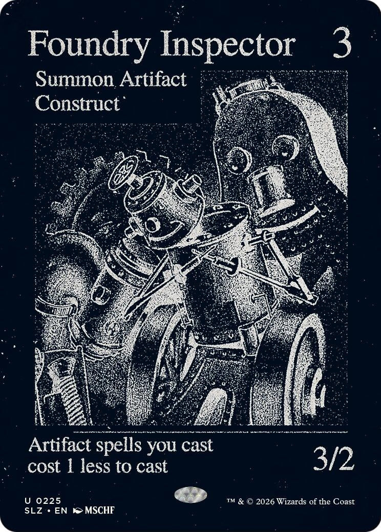 Image for Foundry Inspector (0225) (225) (Secret Lair x MSCHF: The Zeta Set) (SLZ) - Magic: The Gathering