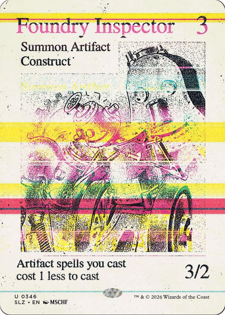 Image for Foundry Inspector (0346) (346) (Secret Lair x MSCHF: The Zeta Set) (SLZ) - Magic: The Gathering