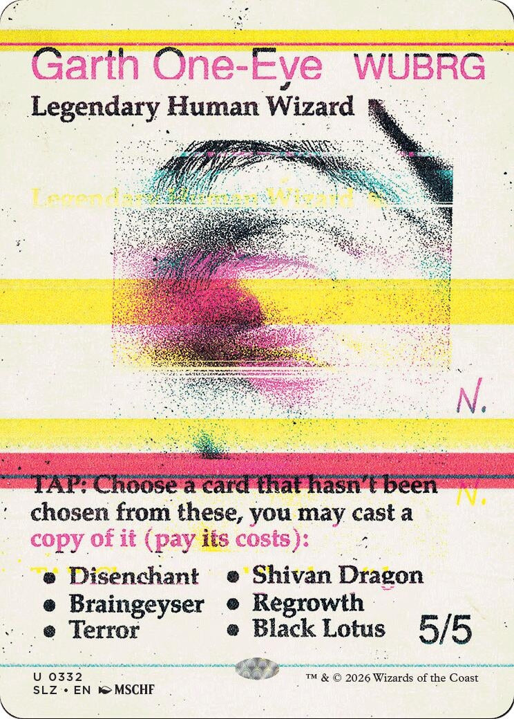 Image for Garth One-Eye (0332) (332) (Secret Lair x MSCHF: The Zeta Set) (SLZ) - Magic: The Gathering