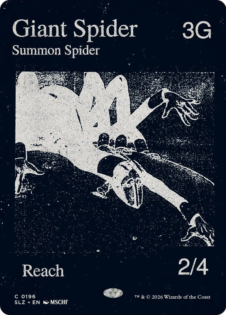 Image for Giant Spider (0196) (196) (Secret Lair x MSCHF: The Zeta Set) (SLZ) - Magic: The Gathering
