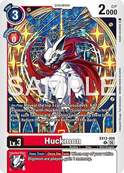 Image for Huckmon (EX13-009 R) (Chivalrous XIII) (EX-13) - Digimon Card Game