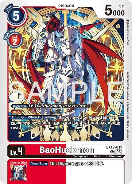 Image for BaoHuckmon (EX13-011 C) (Chivalrous XIII) (EX-13) - Digimon Card Game