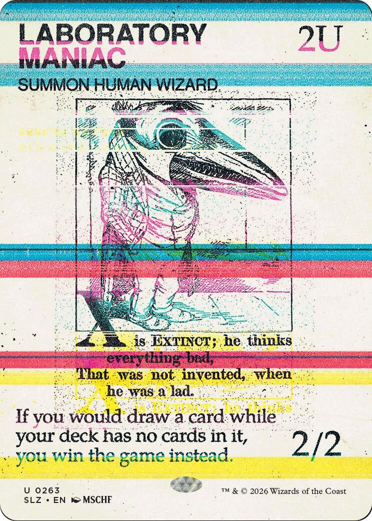 Image for Laboratory Maniac (0263) (263) (Secret Lair x MSCHF: The Zeta Set) (SLZ) - Magic: The Gathering
