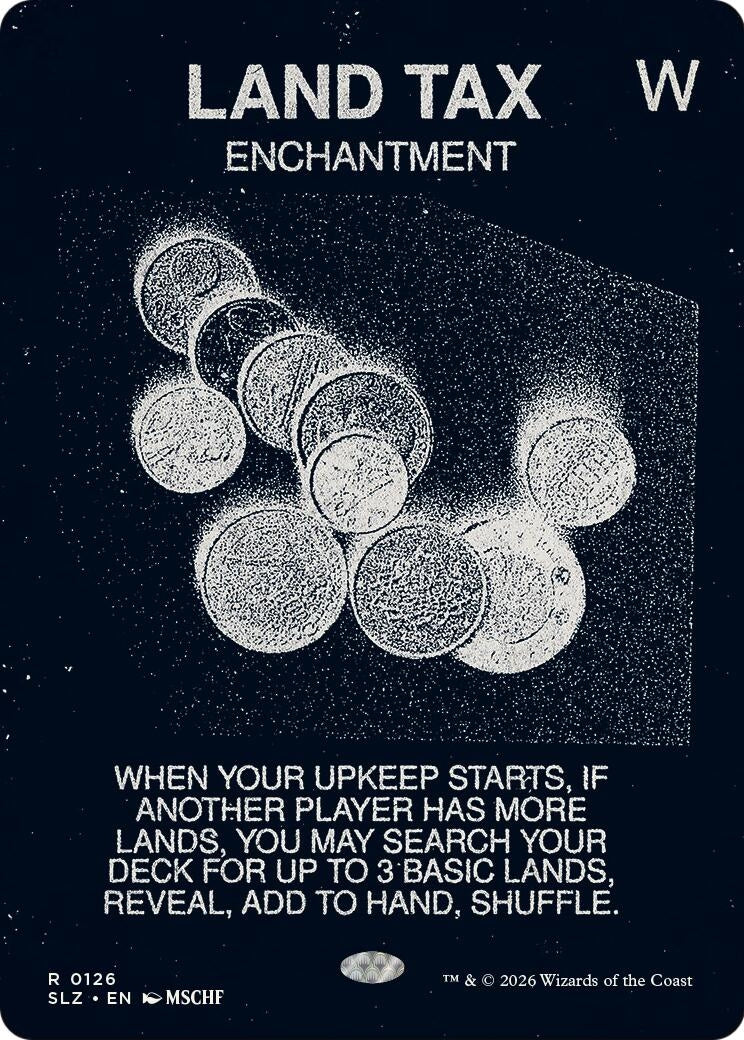 Image for Land Tax (0126) (126) (Secret Lair x MSCHF: The Zeta Set) (SLZ) - Magic: The Gathering