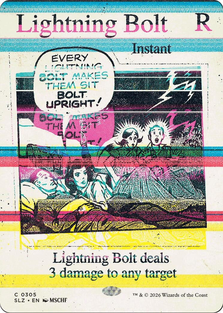 Image for Lightning Bolt (0305) (305) (Secret Lair x MSCHF: The Zeta Set) (SLZ) - Magic: The Gathering