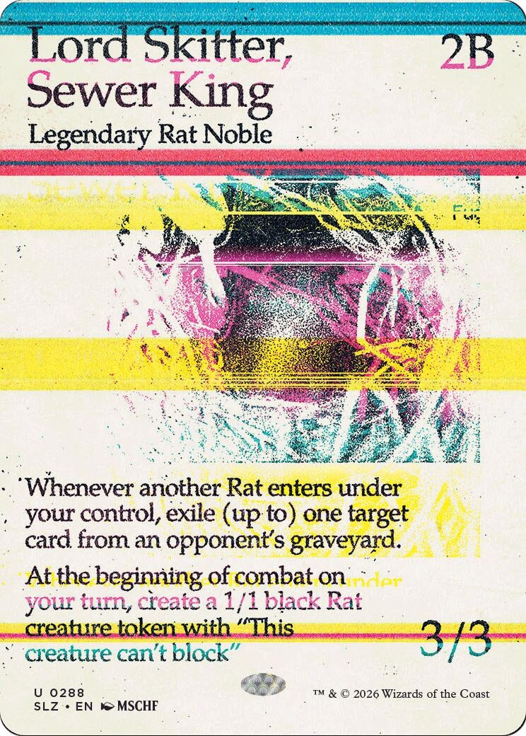 Image for Lord Skitter, Sewer King (0288) (288) (Secret Lair x MSCHF: The Zeta Set) (SLZ) - Magic: The Gathering
