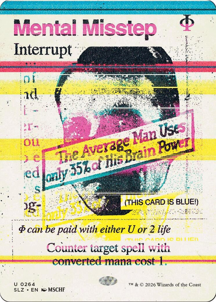 Image for Mental Misstep (0264) (264) (Secret Lair x MSCHF: The Zeta Set) (SLZ) - Magic: The Gathering
