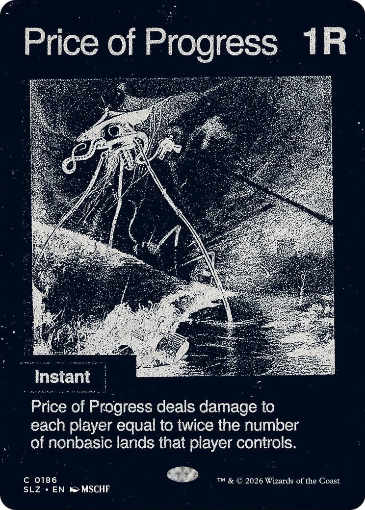 Image for Price of Progress (0186) (186) (Secret Lair x MSCHF: The Zeta Set) (SLZ) - Magic: The Gathering