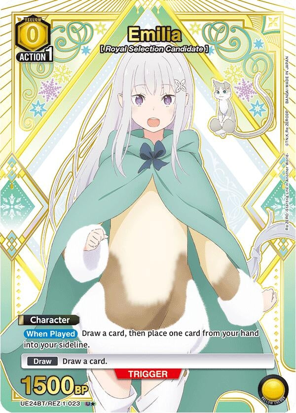 Image for Emilia (023) (U*) (UE24BT/REZ-1-023) (UE24BT: Re:ZERO -Starting Life in Another World-) (UE24BT) - Union Arena