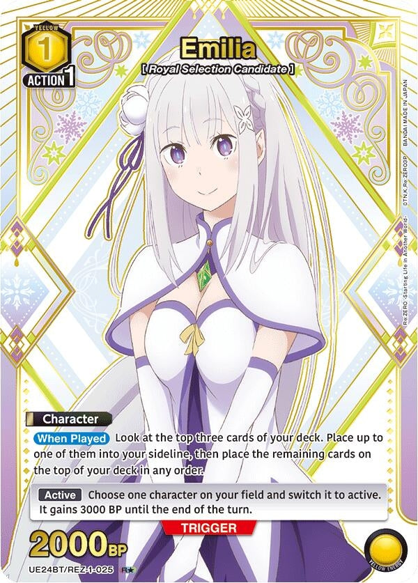 Image for Emilia (025) (R*) (UE24BT/REZ-1-025) (UE24BT: Re:ZERO -Starting Life in Another World-) (UE24BT) - Union Arena