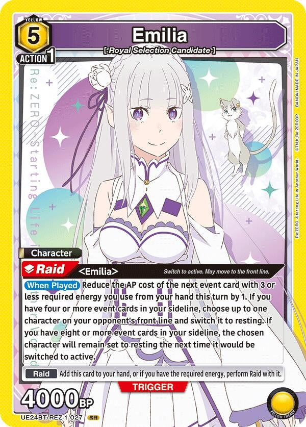 Image for Emilia (027) (UE24BT/REZ-1-027) (UE24BT: Re:ZERO -Starting Life in Another World-) (UE24BT) - Union Arena