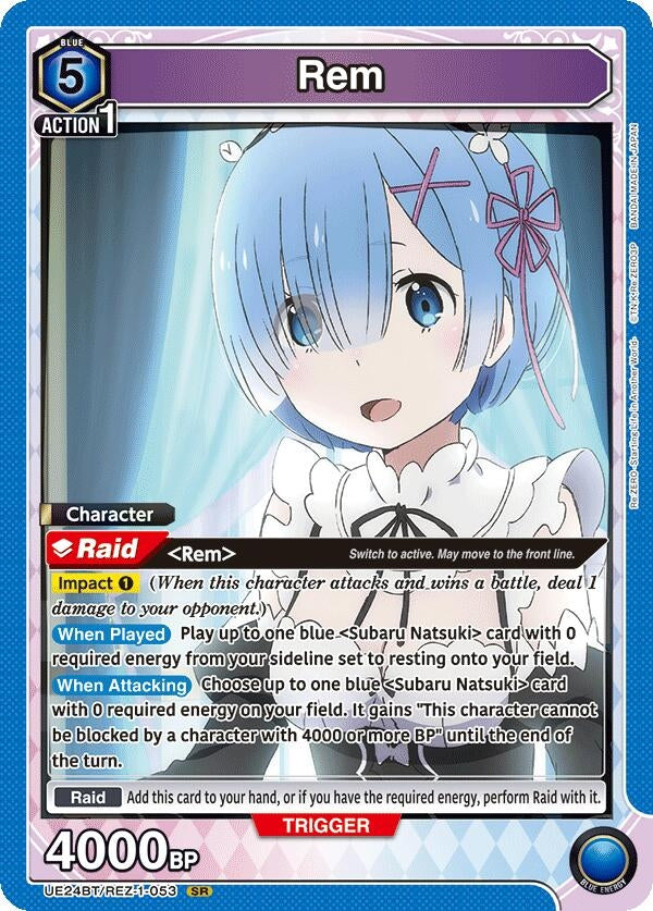 Image for Rem (053) (UE24BT/REZ-1-053) (UE24BT: Re:ZERO -Starting Life in Another World-) (UE24BT) - Union Arena