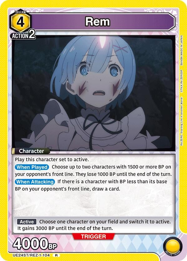 Image for Rem (104) (UE24ST/REZ-1-104) (UE24ST: Re:ZERO -Starting Life in Another World- Starter Deck) (UE24ST) - Union Arena