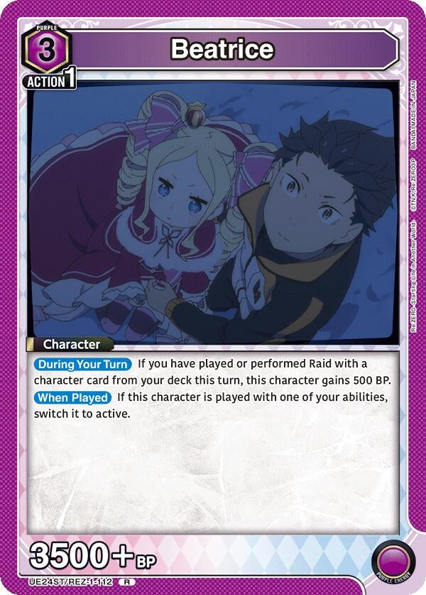 Image for Beatrice (UE24ST/REZ-1-112) (UE24ST: Re:ZERO -Starting Life in Another World- Starter Deck) (UE24ST) - Union Arena