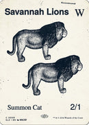 Image for Savannah Lions (0009) (9) (Secret Lair x MSCHF: The Zeta Set) (SLZ) - Magic: The Gathering