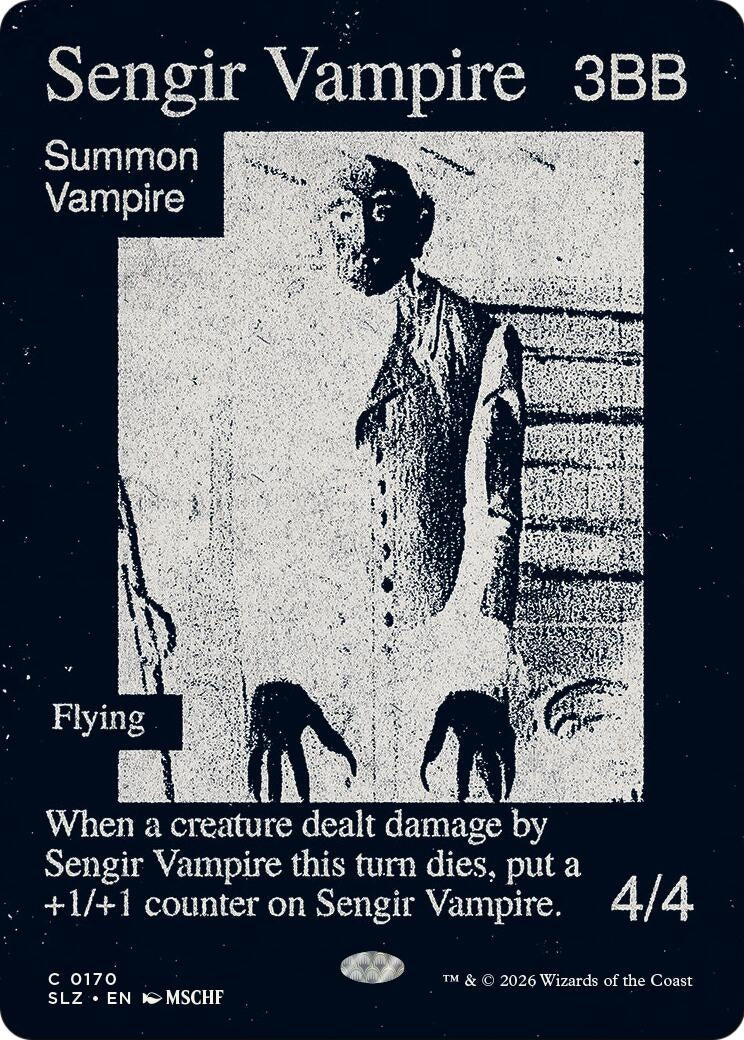Image for Sengir Vampire (0170) (170) (Secret Lair x MSCHF: The Zeta Set) (SLZ) - Magic: The Gathering