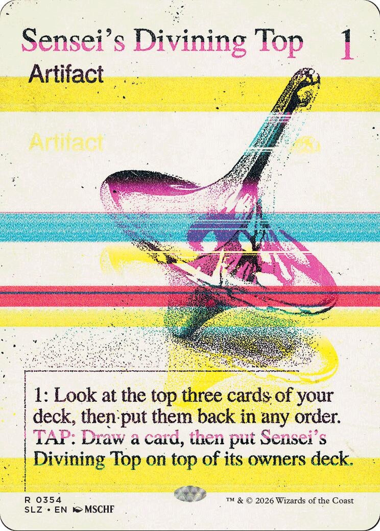 Image for Sensei's Divining Top (0354) (354) (Secret Lair x MSCHF: The Zeta Set) (SLZ) - Magic: The Gathering