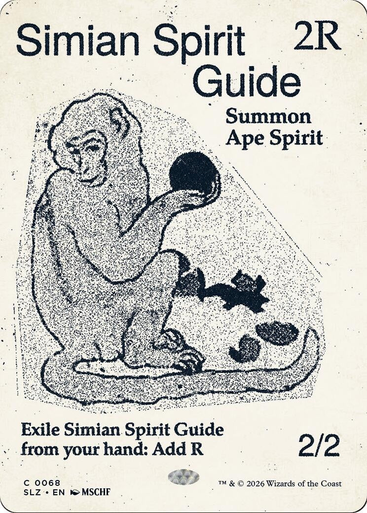 Image for Simian Spirit Guide (0068) (68) (Secret Lair x MSCHF: The Zeta Set) (SLZ) - Magic: The Gathering