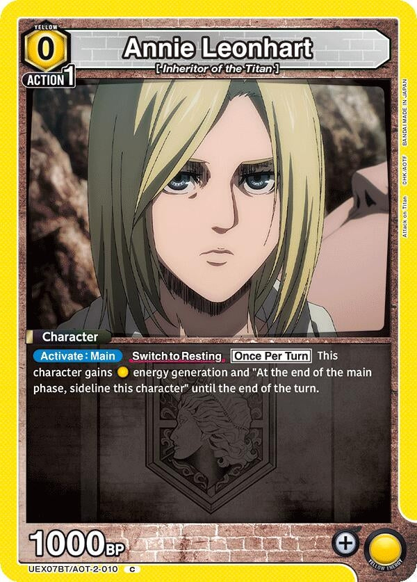 Image for Annie Leonhart (UEX07BT/AOT-2-010) (UEX07BT: Attack on Titan Vol. 2) (UEX07BT) - Union Arena