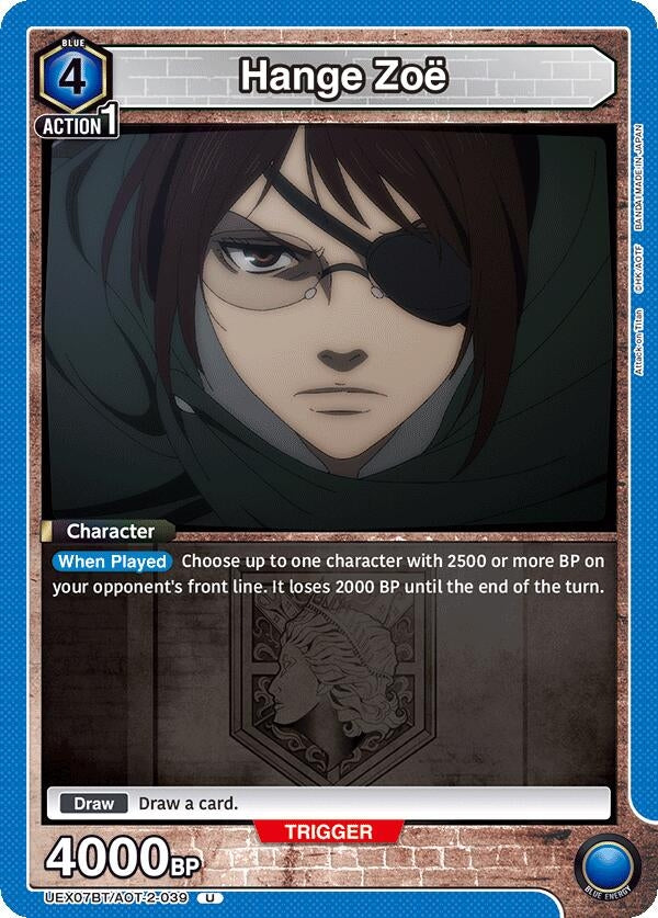 Image for Hange Zoe (039) (UEX07BT/AOT-2-039) (UEX07BT: Attack on Titan Vol. 2) (UEX07BT) - Union Arena