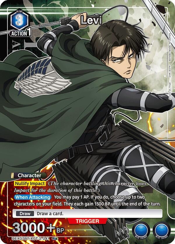 Image for Levi (041) (R*) (UEX07BT/AOT-2-041) (UEX07BT: Attack on Titan Vol. 2) (UEX07BT) - Union Arena