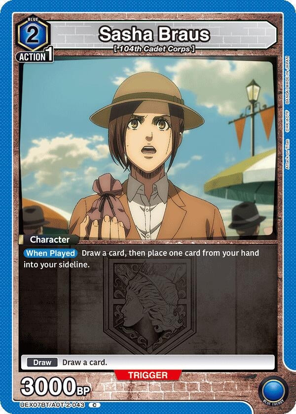 Image for Sasha Braus (043) (UEX07BT/AOT-2-043) (UEX07BT: Attack on Titan Vol. 2) (UEX07BT) - Union Arena