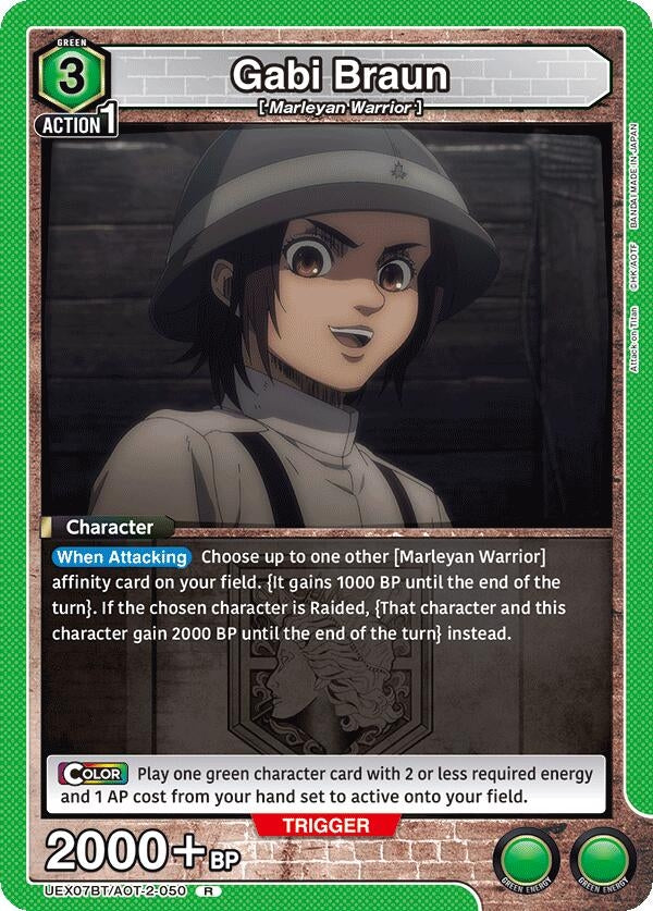 Image for Gabi Braun (050) (UEX07BT/AOT-2-050) (UEX07BT: Attack on Titan Vol. 2) (UEX07BT) - Union Arena