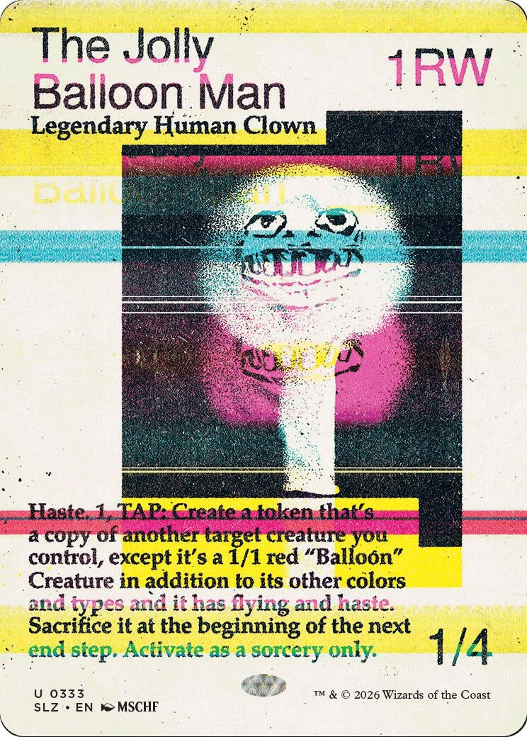 Image for The Jolly Balloon Man (0333) (333) (Secret Lair x MSCHF: The Zeta Set) (SLZ) - Magic: The Gathering