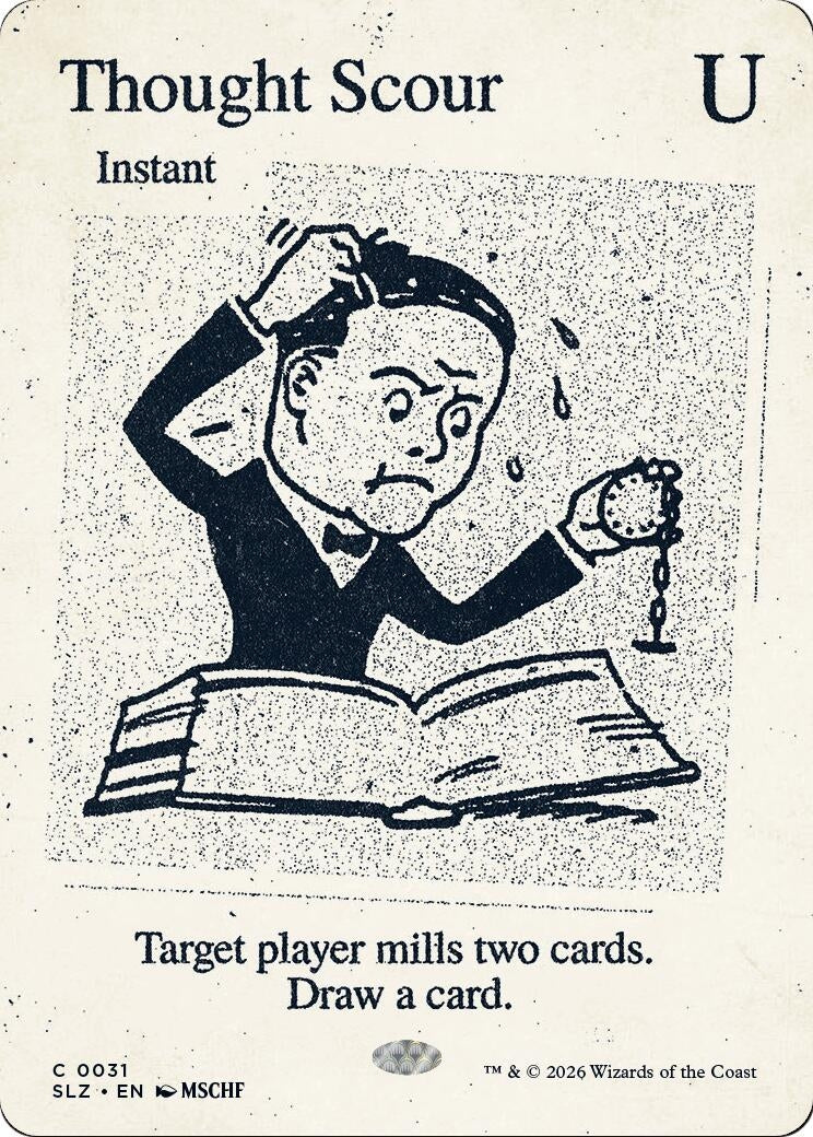 Image for Thought Scour (0031) (31) (Secret Lair x MSCHF: The Zeta Set) (SLZ) - Magic: The Gathering