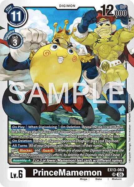 Image for PrinceMamemon (EX13-063 SR) (Chivalrous XIII) (EX-13) - Digimon Card Game