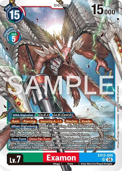 Image for Examon (EX13-045 SR) (Chivalrous XIII) (EX-13) - Digimon Card Game