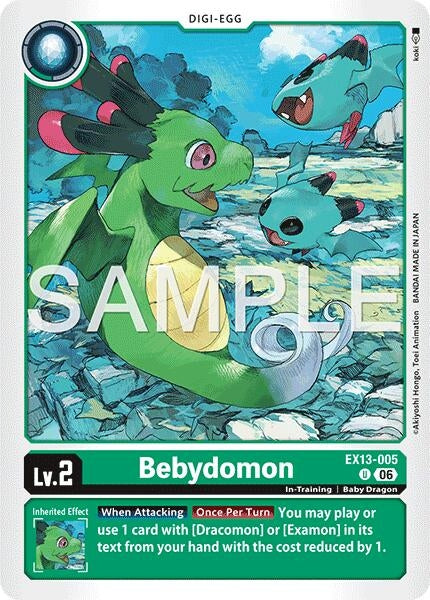 Image for Bebydomon (EX13-005 U) (Chivalrous XIII) (EX-13) - Digimon Card Game
