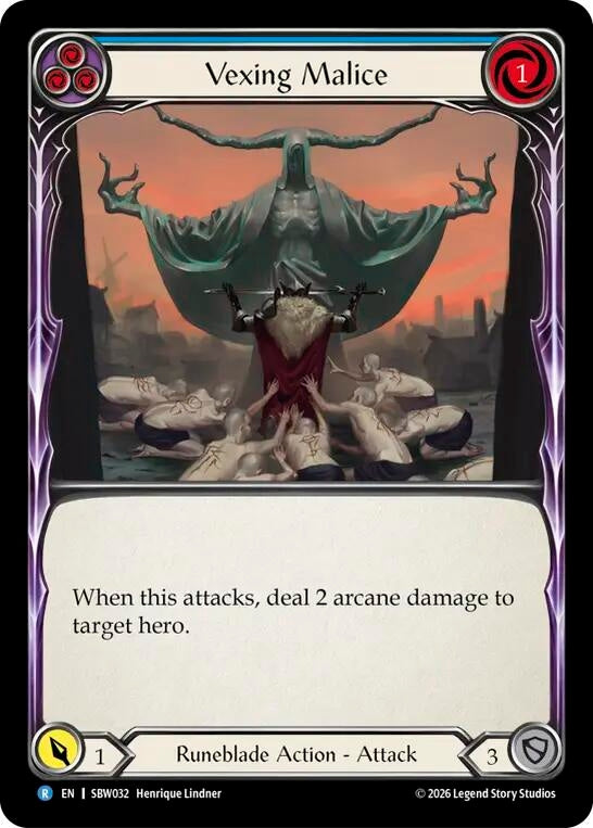 Image for Vexing Malice (SBW032) (Silver Age: Usurp the Shadow Throne) (SAT) - Flesh and Blood TCG