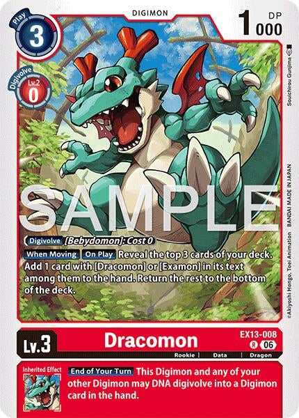 Image for Dracomon (EX13-008 R) (Chivalrous XIII) (EX-13) - Digimon Card Game